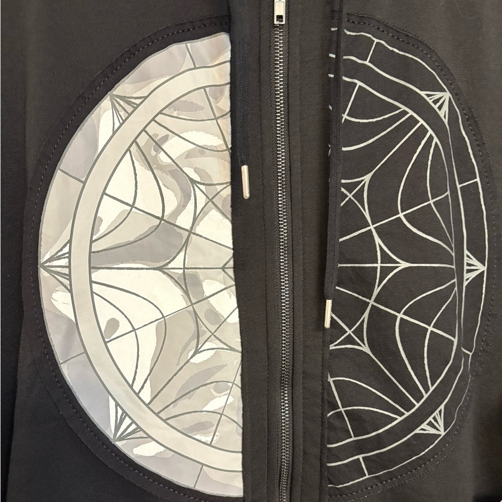 Wednesday Addams Split Window Oversized Hoodie NWT - image 9